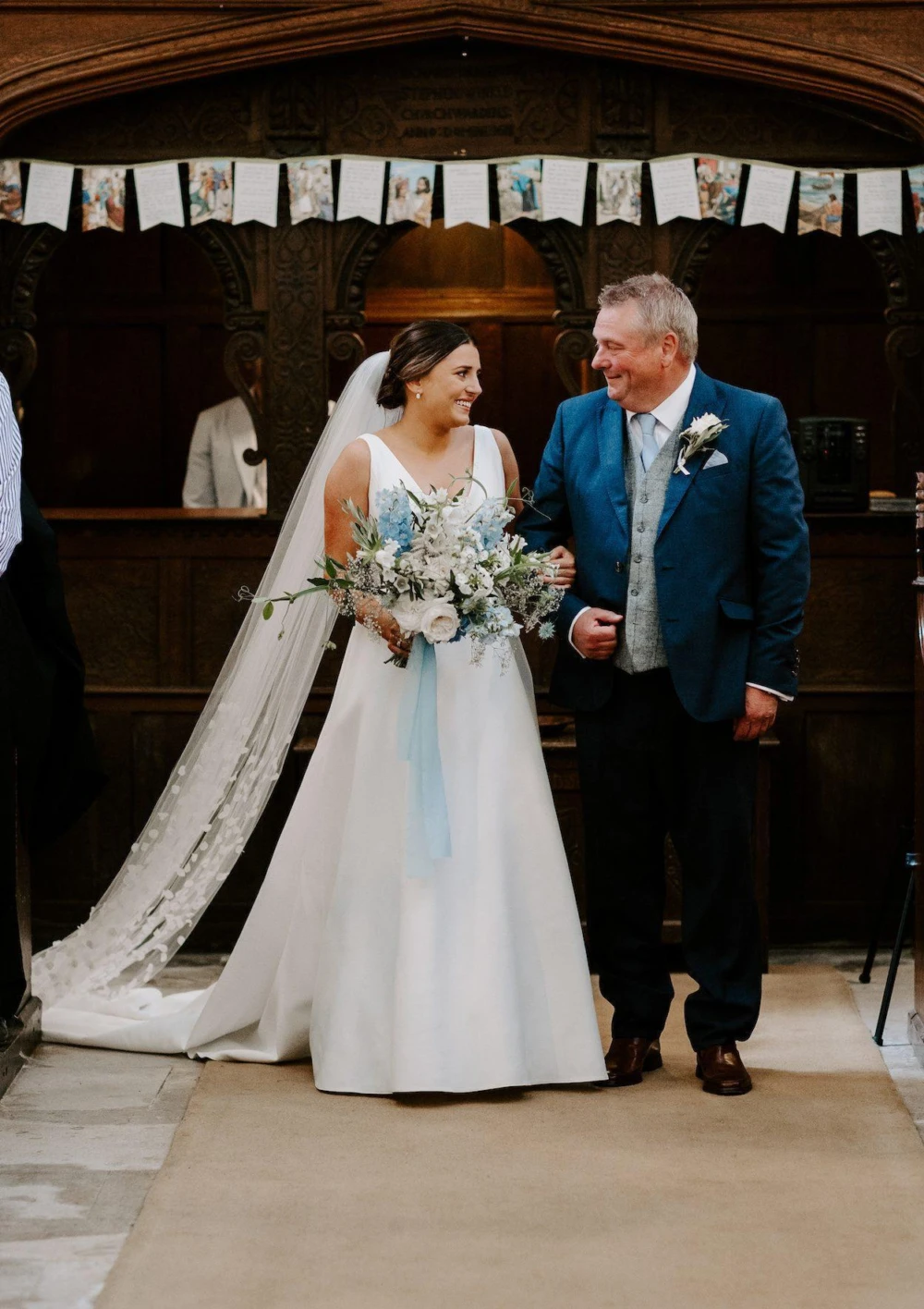 Father walking his daughter down the aisle