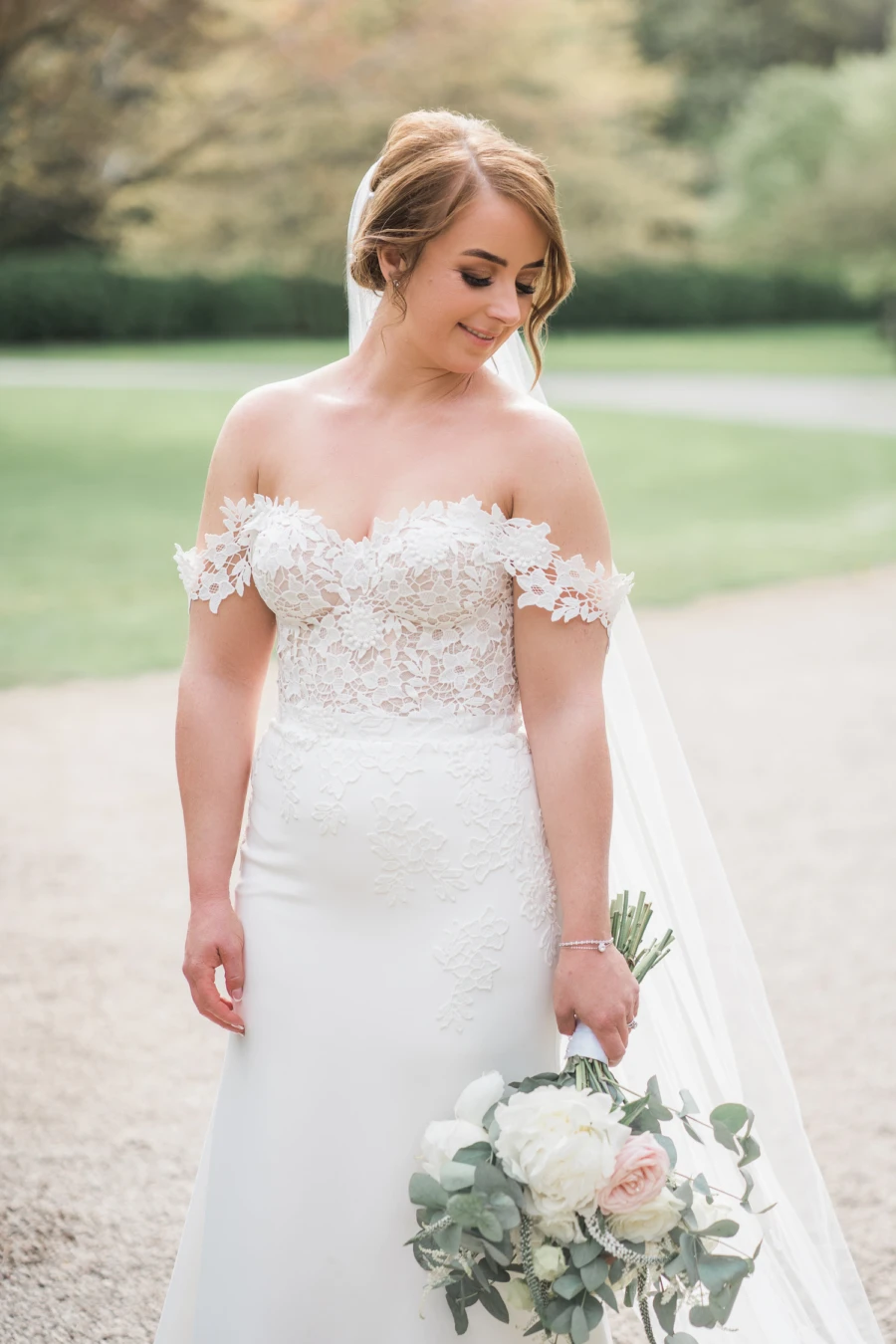 Rachel Ash bride in her dress