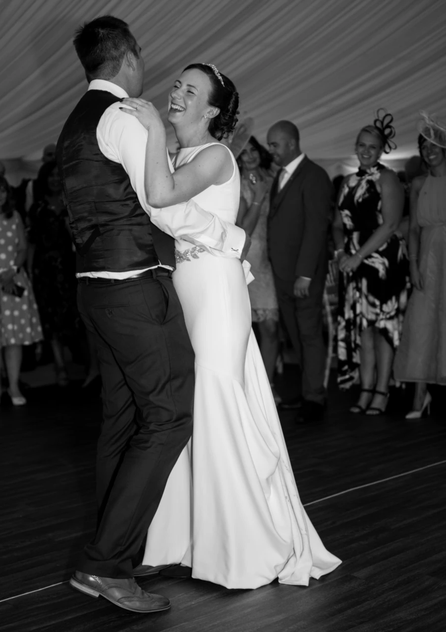 Bride and groom on the dancefloor